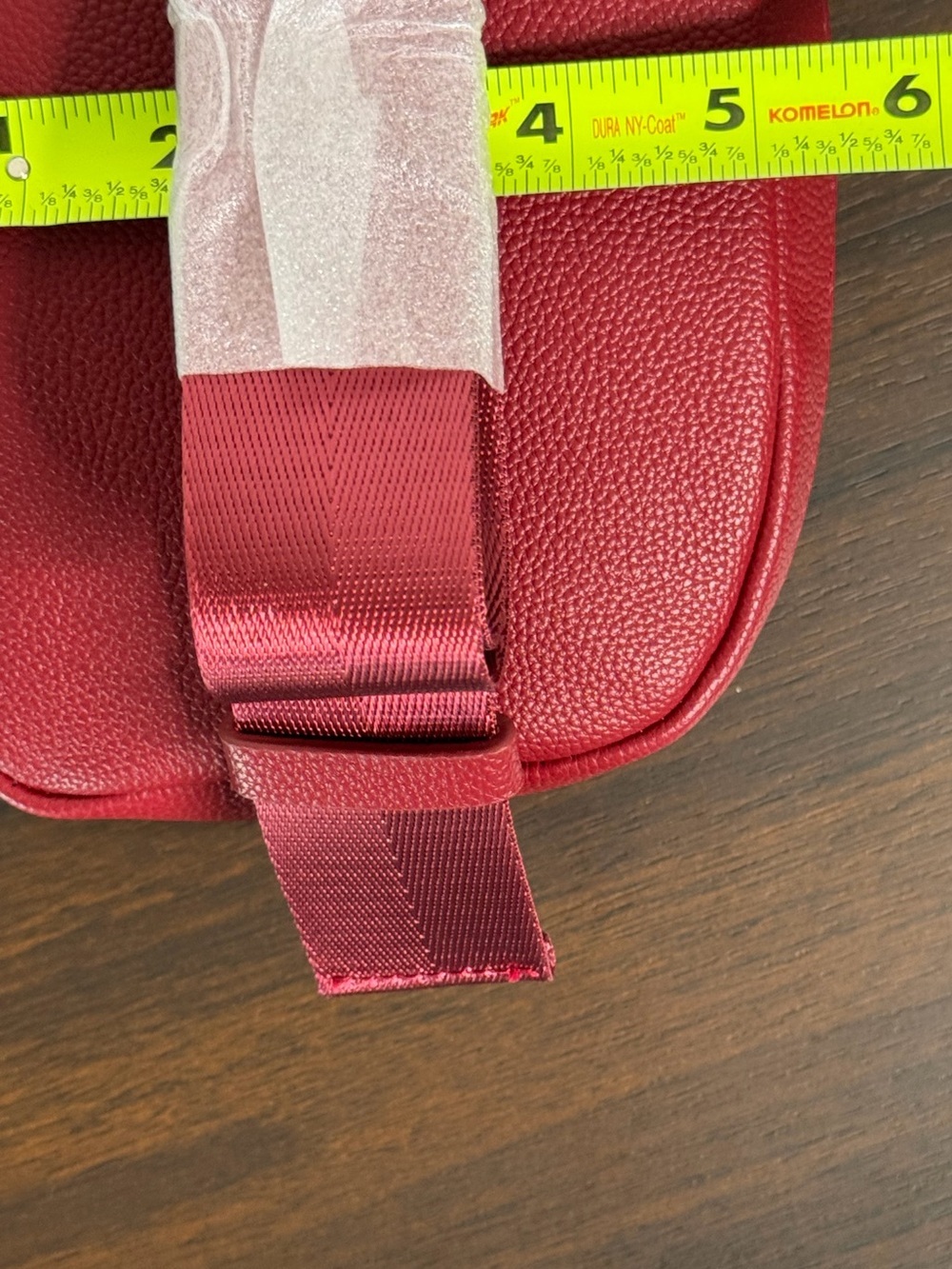 Modern Picnic Red Vegan Leather Belt Bag / Fanny Pack - Picture 7 of 14